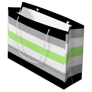 Agender Pride Flag Large Gift Bag