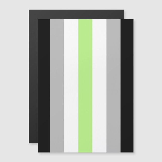 Agender Pride Flag Magnetic Invitation (Front/Back)