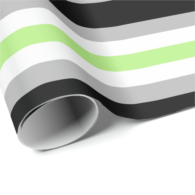 Agender Pride Flag Wrapping Paper (Roll Corner)