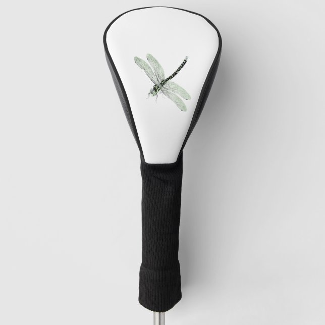Agender Pride Vintage Dragonfly Art Golf Head Cover (Front)