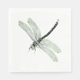 Agender Pride Vintage Dragonfly Art Napkin