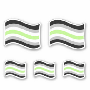 Agender Pride Wavy Flag