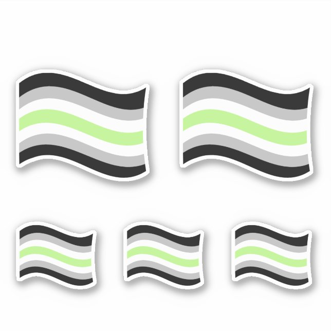 Agender Pride Wavy Flag (Front)