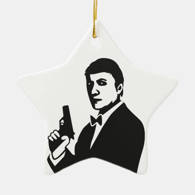 Agent Ceramic Tree Decoration (Front)