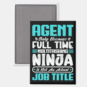 Agent Job Title Profession Funny Agent Skills  Magnet