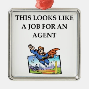 AGENT METAL TREE DECORATION