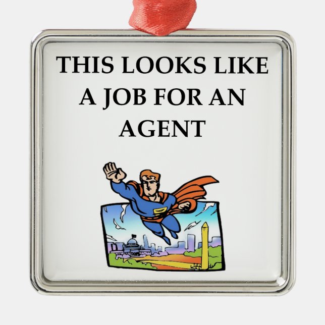 AGENT METAL TREE DECORATION (Front)