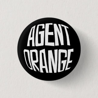 Agent Orange "Fisheye" Logo Punk Button