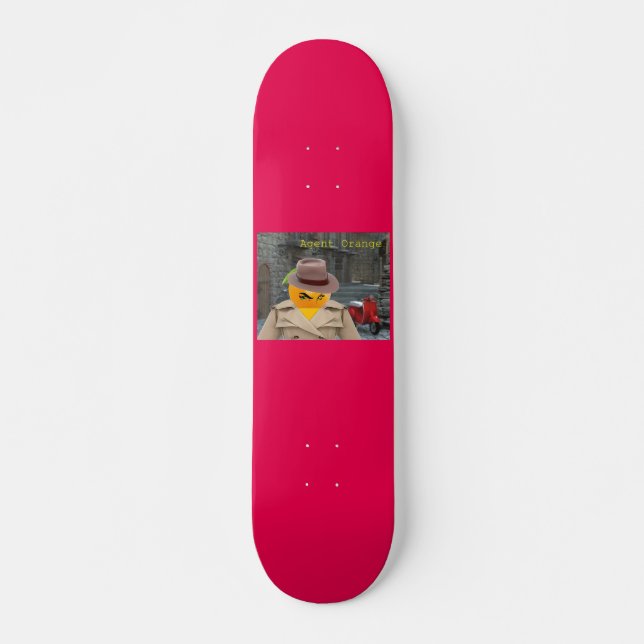 Agent Orange Funnycomb Skateboard (Front)