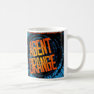 Agent Orange "SpinArt" Logo Coffee Mug Skate Punk