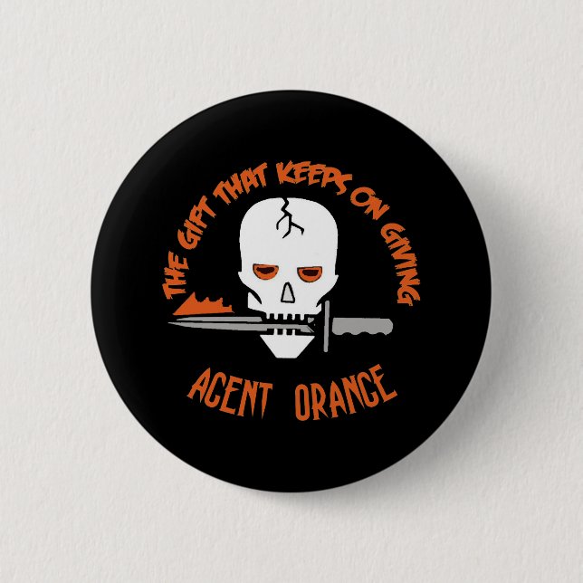 Agent Orange The Gift DARK 6 Cm Round Badge (Front)