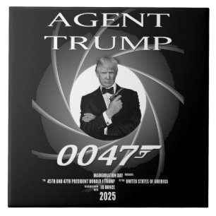 Agent President Donald Trump Inauguration Day 47 Tile
