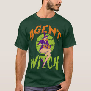 Agent Witch - Funny Agent Halloween T-Shirt
