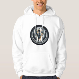 Agents in Grey at the Door | Fisheye Hoodie