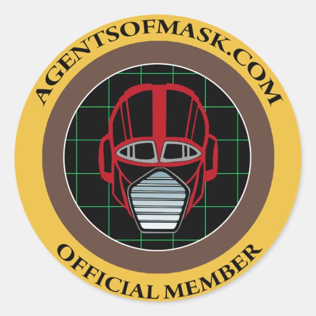 Agents of M.A.S.K. Official Badge Sticker (Front)