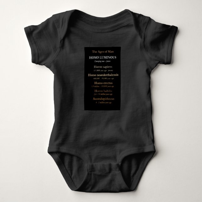 Ages Of Man Baby One-Piece Bodysuit (Front)