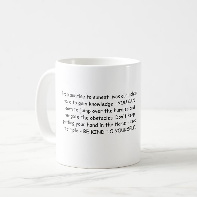 Ageswisdom positive power mug (Front Left)