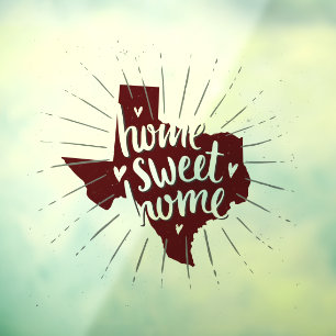 Aggie Maroon Home Sweet Home Texas