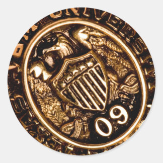 AGGIE RING PIC CLASSIC ROUND STICKER