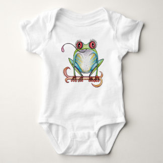 'Aggie' the red eyed tree frog baby apparel Bodysuit