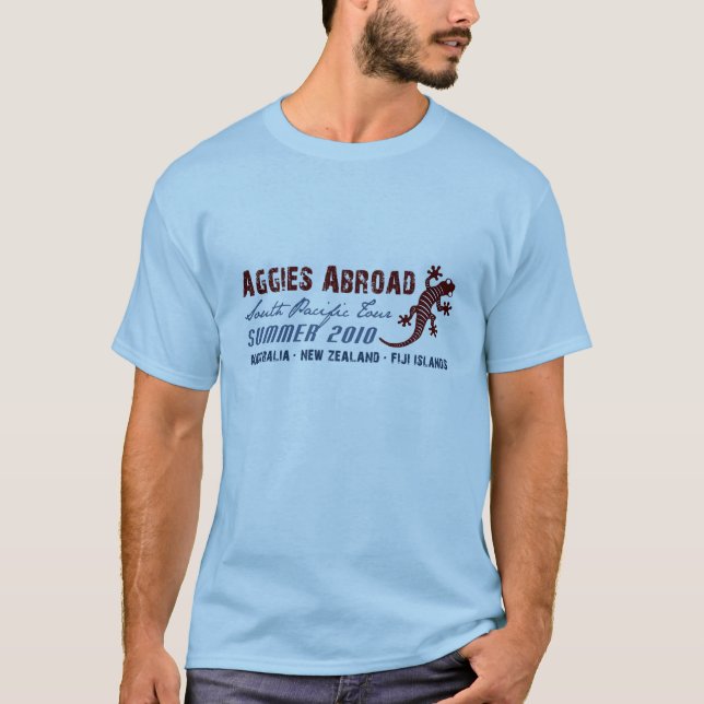 Aggies Abroad - Design 2 T-Shirt (Front)