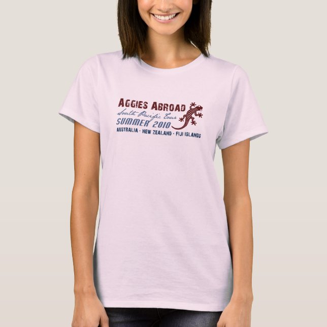 Aggies Abroad - Design 3 T-Shirt (Front)