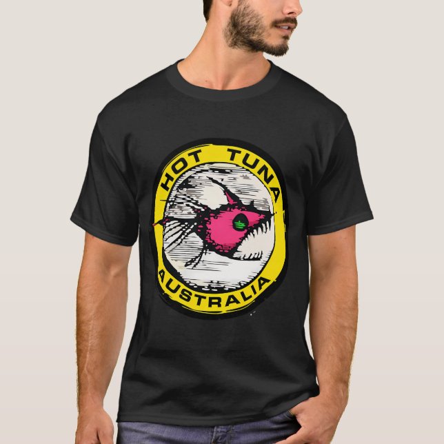 Aggressive Fish Emblem Music T-Shirt (Front)