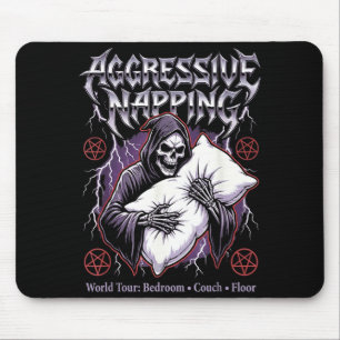 Aggressive Napng Funny Heavy Metal Grim Reaper Sle Mouse Pad