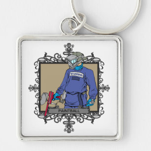 Aggressive Paint Ball Key Ring