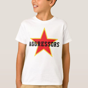 Aggressors Red Air Star Shirt with Name and Number