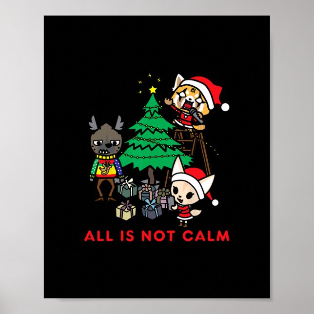 aggretsuko all is not calm christmas t-   poster (Front)