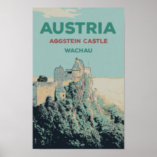 Aggstein Castle Ruins, Wachau, Austria Poster