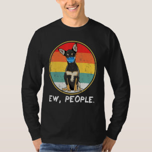 Agh People Black Chihuahua With Mask T-Shirt