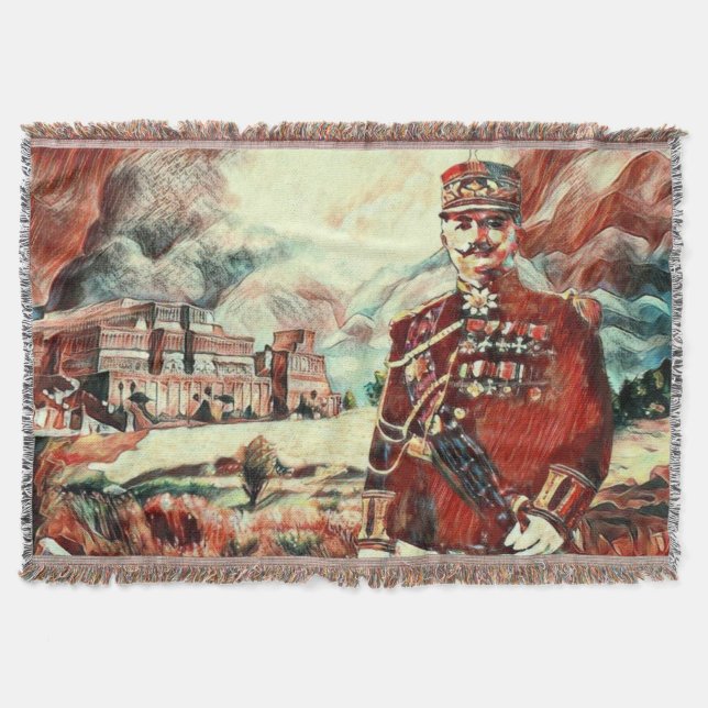 Agha Petros Throw Blanket (Front)