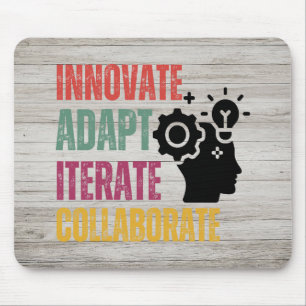 Agile Mindset Core Principles Positive Thinking Mouse Pad