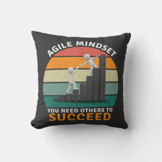 Agile mindset You Need Others To Succeed, Teamwork Cushion