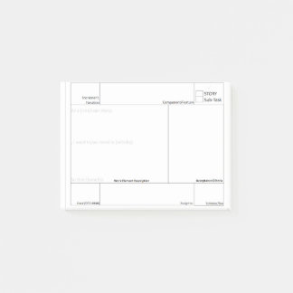 Agile Scrum Story Planning Aid Story Sticky Post-it Notes