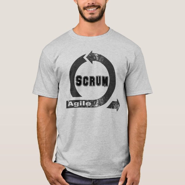 Agile Scrum Vintage / Retro style T-Shirt (Front)