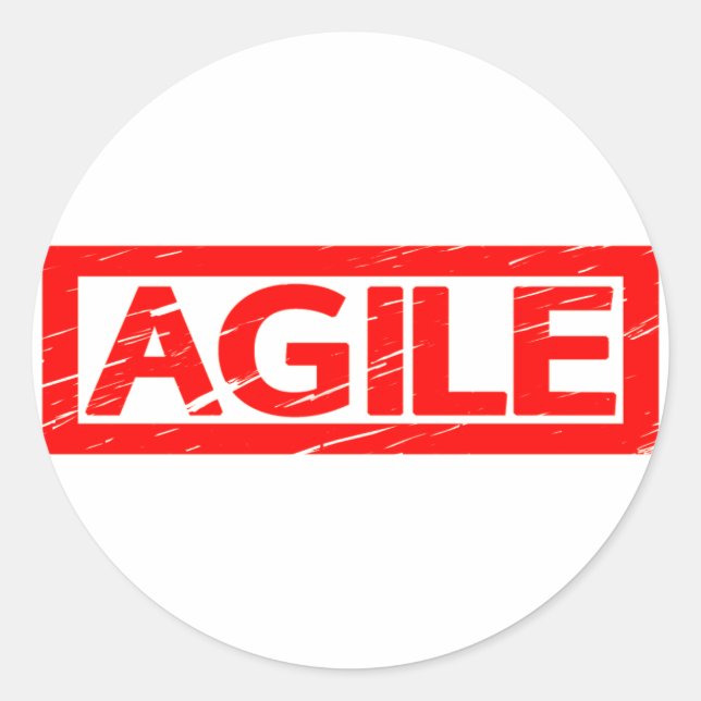 Agile Stamp Classic Round Sticker (Front)