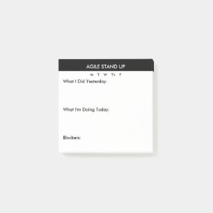 Agile Stand Up Prep Notes