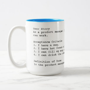 Agile user story acceptance criteria mug - PM