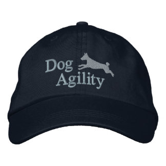 Agility Basenji Embroidered Hat (Dark)