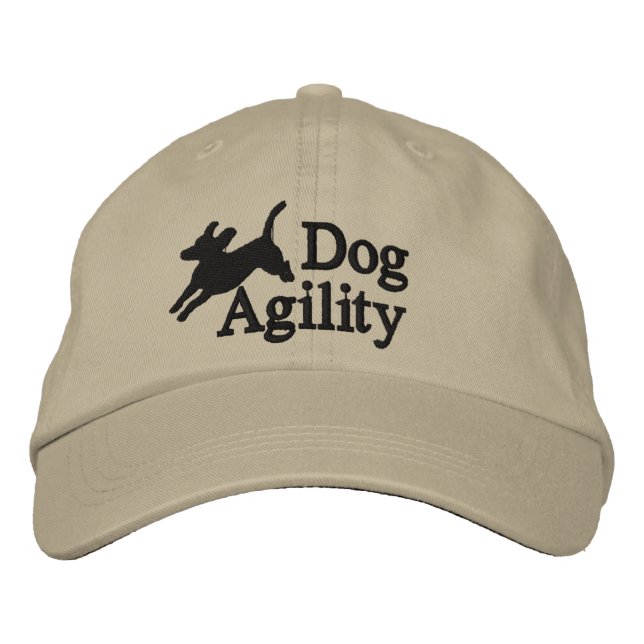Agility Beagle Embroidered Hat (Front)