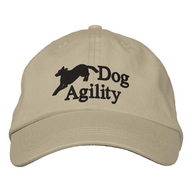Agility Belgian Malinois Embroidered Hat (Front)