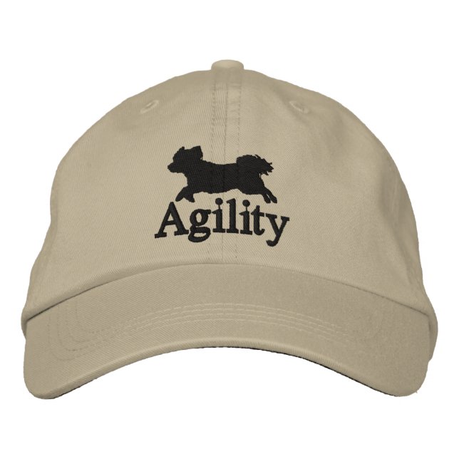 Agility Bichon Frise Embroidered Hat (Front)