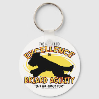 Agility Briard Secret Keychain