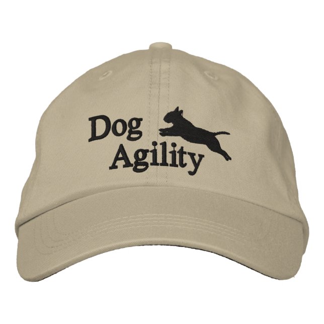 Agility Bull Terrier Embroidered Hat (Front)