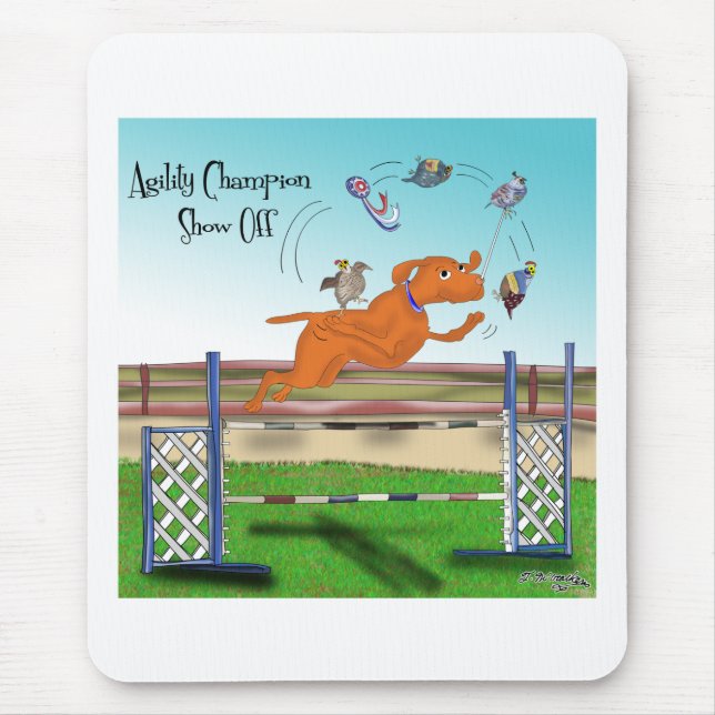 Agility Champion Show Off Mouse Pad (Front)