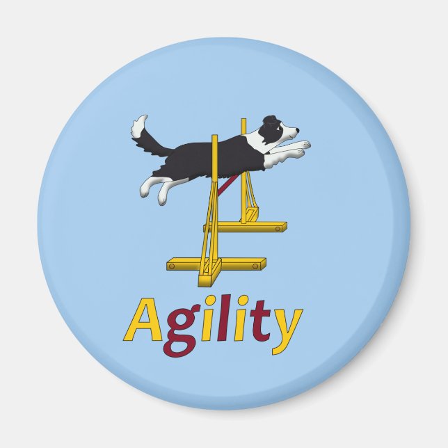 Agility dog magnet (Front)