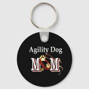 Agility Dog Owners Gifts Key Ring